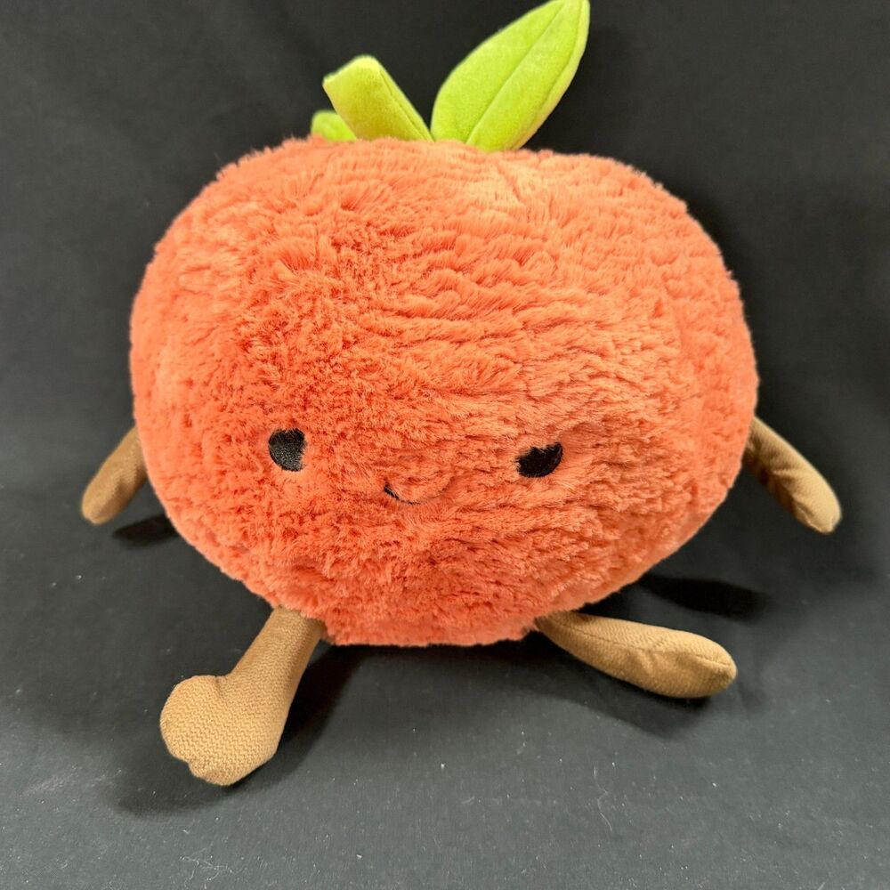 Linzy Peach Stuffed Plush Toy 11 ½” Legs Arms Happy Face